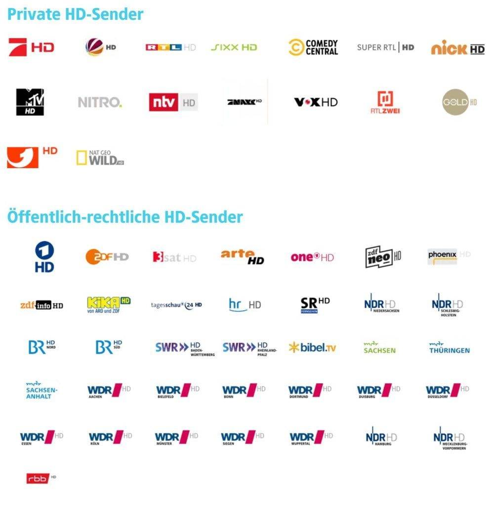 1&1 HD TV Plus-Sender