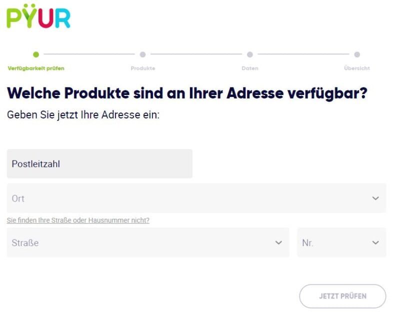 PYUR-Verfügbarkeit: Städte, Regionen & so prüfst du deine Adresse ...